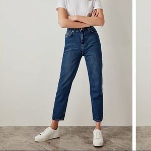Dark wash mom jeans